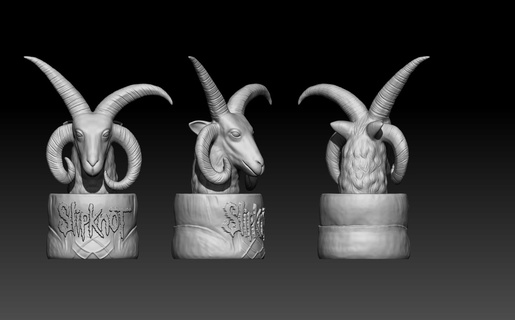figurine nœud coulant chèvre art 3d print model - Mito3D