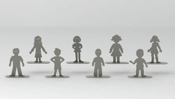 figurines boys girls 3d print model - Mito3D