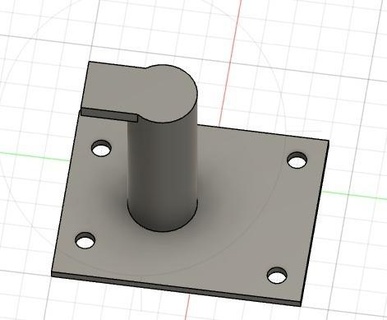 filament base filament retainer base  3d print model - Mito3D