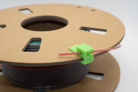 filament clip easy fast secure filamentclip spool real printer 3d 3d print model - Mito3D