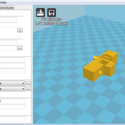 filamento detecção Alfawise u20 ferramenta 3d impressora partes 3D print model - Mito3D