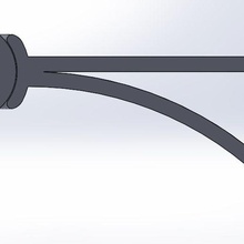 filamento alimentador curvado ferramenta 3d print model - Mito3D