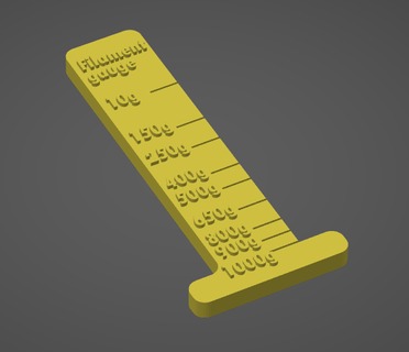 filament gauge 3dprinting spool tool mods 3d print model - Mito3D
