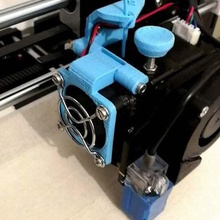 filament kılavuzu menteşe fan - anet a8 aracı 3d yazıcı aksesuarları purpouse rehberi filaman extrution çift odası yükseltme 3d print model - Mito3D