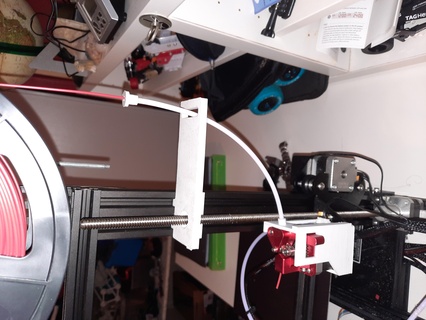 filamento guía rail ptfe ender 3 crealidad apoyo cr10 printer3d diseño alto actualizar ender3 potenciar 3d print model - Mito3D
