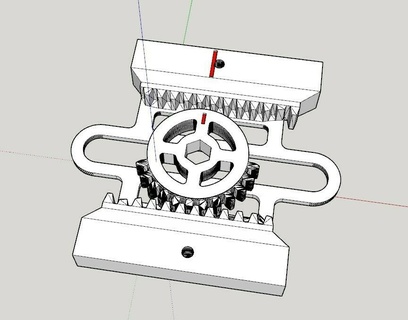 filamento guia trenó linear engrenagem 50mm carretel 3d impressora acessórios 3d print model - Mito3D
