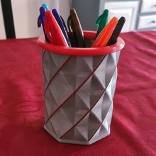 filamento de lápis pote filamentos a casa office personalização personalizado copa do caneta 3d print model - Mito3D