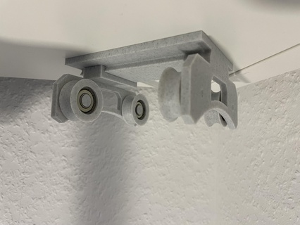 filament roll adjustable roller spool holder filamentholder anycubic vyper bearing 608zz 3d print model - Mito3D