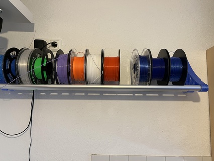 filament roll holder multiple rolls 1kg 3d print model - Mito3D