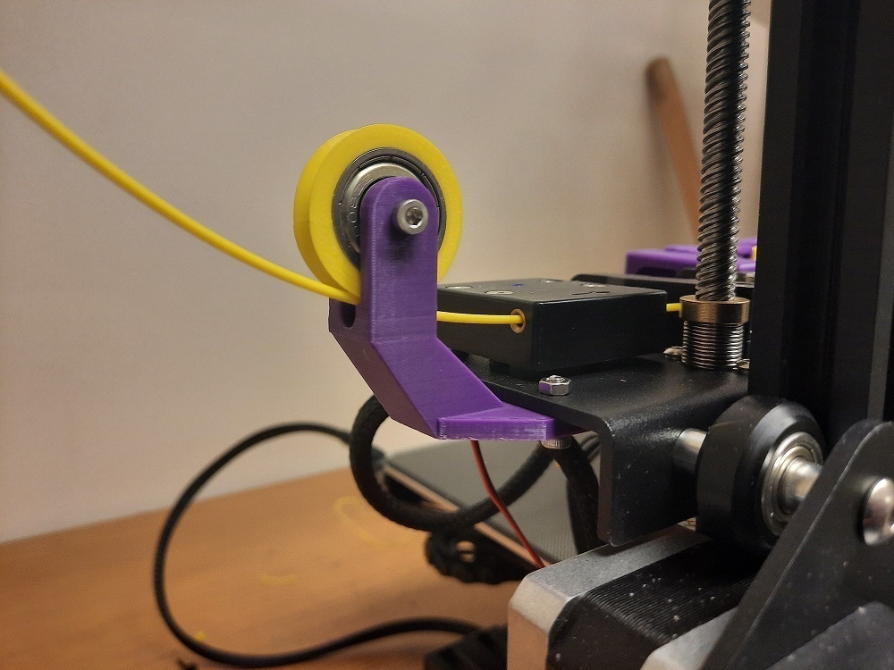 filament roller guide - ender 3 max creality 3d printer accessories 3D print model - Mito3D