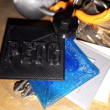 filament sample keychain various 3d print model - Mito3D