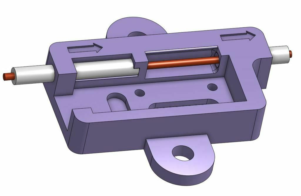 iplik sensör durum kılıf ptfe montaj delikler 3d yazıcı Aksesuarlar 3D print model - Mito3D