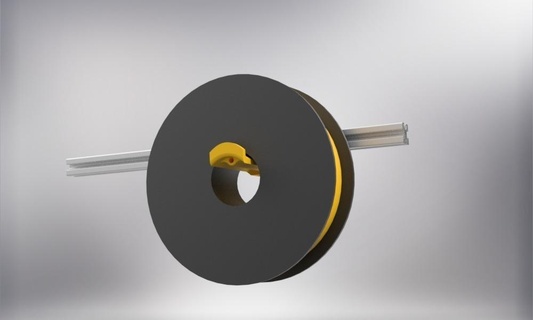 filament spool holder 2020 extrusion aluminum 3d printer parts 3d print model - Mito3D
