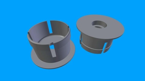 filamento carretel suporte 53 6 cm buracos 3d impressora acessórios 3d print model - Mito3D