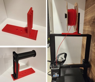 filament spool holder frame balancing weight center creality ender3 v3 se ender 3 self 3d printer parts 3d print model - Mito3D