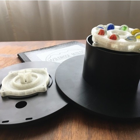 filament spool-spray-Farbe turntable tool art bearing bearings cr10 fusion 360 fusion360 lifehack marbles printrbot recycle spools supplies supply upcycle useful 3D print model - Mito3D