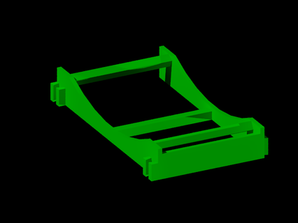 filament bobine espace rangement titulaire soutien 3d imprimante accessoires 3d print model - Mito3D