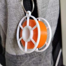 iplik makaralar anahtarlık gadget rulo pla abs sırt çantası Şirin güzel stil biriktirmek kolay Yazdır 3d print model - Mito3D