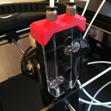 filament support bracket raise 3d n2 series printer tool guide ptfe tube raise3d accessories 3d print model - Mito3D