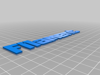 filament texte textiles 3d imprimante accessoires 3d print model - Mito3D