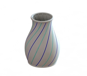 filamento vaso flor casa decoração arte planos 3d print model - Mito3D