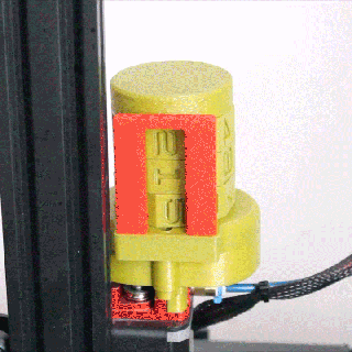 filamentmeter filament ender extruder upgrade 3d print model - Mito3D