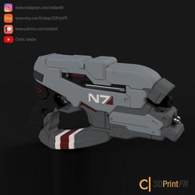 3d file n7 eagle inspired mass effect replica 11 fanart prop game cosplay weapon weapons gun cosplayer collector collection toy art suit 3d print model - Mito3D