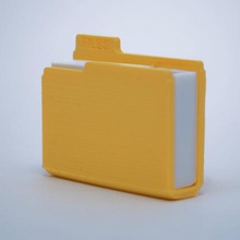 file folder usb drive gadget 3d print model - Mito3D