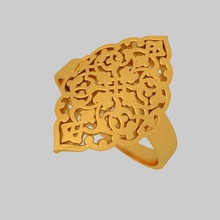 filigrane ausgefallene ring ktrf01 3d stl Schmuck überzogen gold Silber Geschenk ktkaraj ktpf01 bedruckbar ist das 3d print model - Mito3D