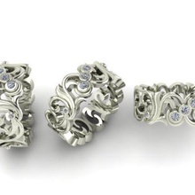 fillagre banda jóias vestido de anel 3d print model - Mito3D