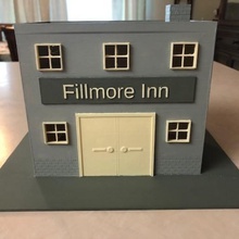 fillmore inn architecture christmas store jwizard village 3d print model - Mito3D