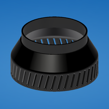filtre panier 100mm axial ventilateur 3d print model - Mito3D