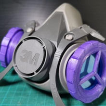 filtro de cartucho gadget las máscaras respirador el 3m 3d print model - Mito3D