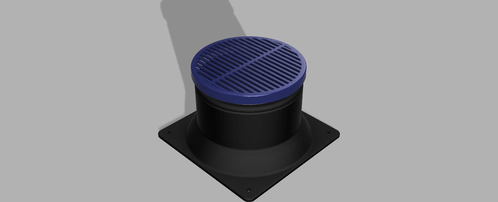 filter cover indoor 6 inches cultivation grinder medicine nozzle 3d print model - Mito3D
