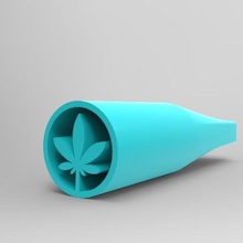 filtro malezas tubería estilo humo hierba ganja articulación maria cannabis bong amoladora boquilla 3d print model - Mito3D