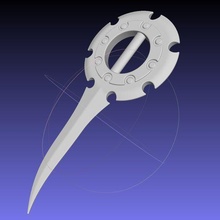 final fantasy rikku dagger assembly art 3d-printing replica cosplay costume weapon videogame final-fantasy final-fantasy-x final-fantasy-10 rikku-dagger 3d print model - Mito3D