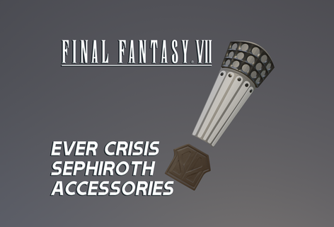 final fantasy vii ever crisis sephiroth's accessories 3d print model - Mito3D