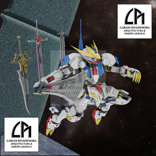 Finale Fantasie vii Mithril Säbel Waffe Gundam Modell Modellkit Kit Startprogramm Spielzeug Docht Anime Zahl Meka Roboter 3d print model - Mito3D