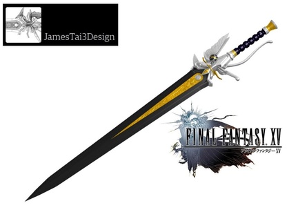 final fantaisie xv regis épée détails ffxv 15 noctis cosplay soutenir 3d print model - Mito3D