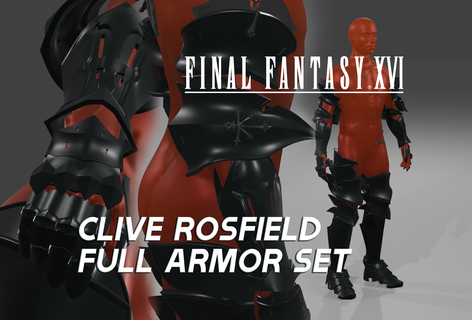 final fantaisie xvi clive rosfield armure ensemble ffxvi ff16 invictus soutenir cosplay jill warrick 3d print model - Mito3D