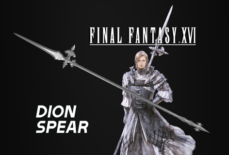 final fantasía xvi dion siglos lanza ffxvi 16 ff16 sabio cosplay apuntalar bahamut 3d print model - Mito3D