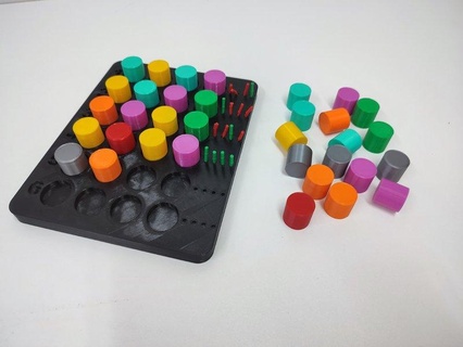 trova codice alzheimer cognitivo stimolazione colore codifica gioco codice 3d print model - Mito3D