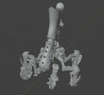 localizador of caminhos sombrio robô testemunho descobridor mech gundam 3d print model - Mito3D