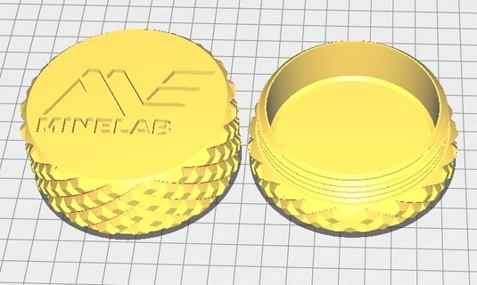 monedas caja minelab v2 metal detector boite detección hallazgo moneda esquina 3d print model - Mito3D