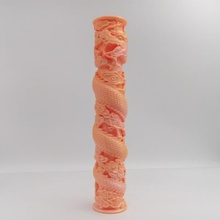 fine dragon spiral pillar art 3d print model - Mito3D