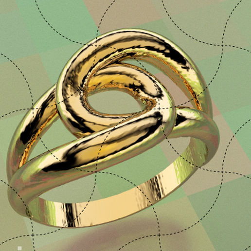 multa joyería joya Alianza anillo Arte fundición cera escultura impresión chino modelo oro 3D print model - Mito3D