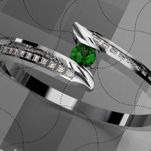 fine jewelry alliance ring gem art jewel jewelery casting wax sculpture printing chinese model gold 3d print model - Mito3D