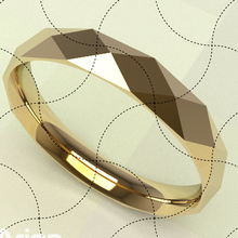 multa joyería joya facetado anillo Alianza Arte fundición cera escultura impresión chino modelo oro 3d print model - Mito3D