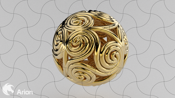 fine jewelry geometric model 041 sla ball power geometry sphere ornament metal spiral life pendant gold decor print figure 3d print model - Mito3D
