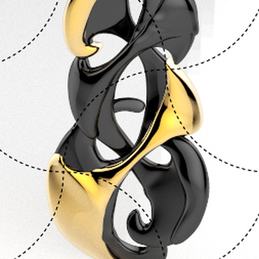 bijoux or boucle d'oreille Alliance gemme art bijou bague fonderie cire sculpture impression chinois modèle 3D print model - Mito3D